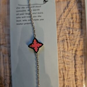 Stainless Steel  Silver Pendant Bracelet